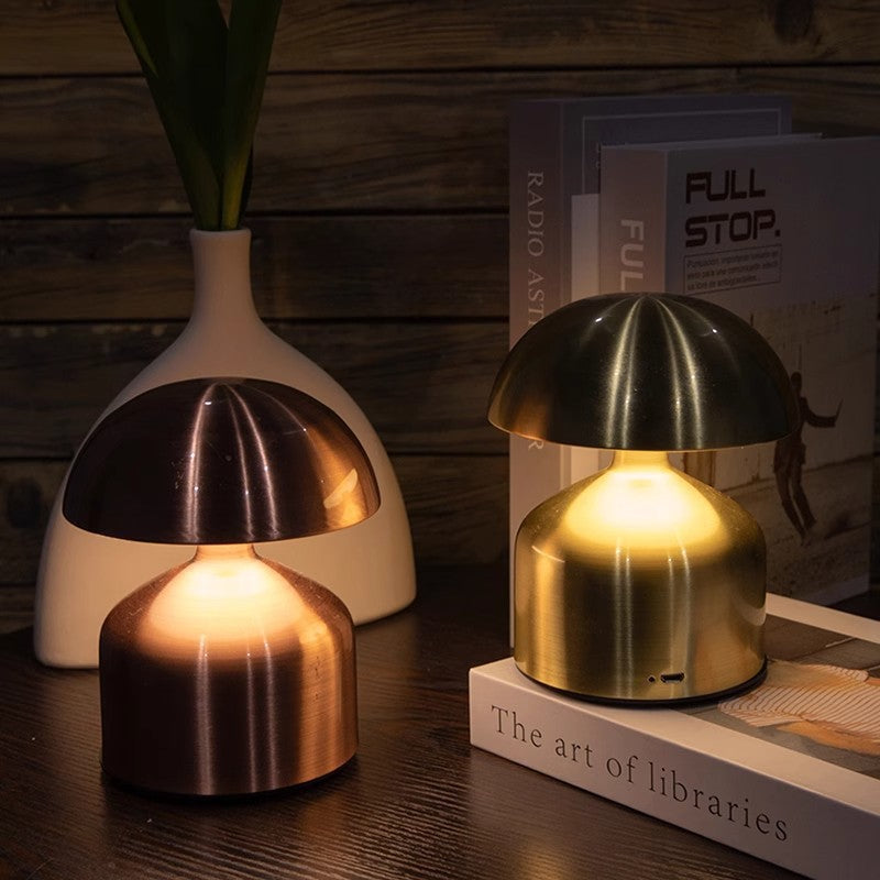 SeraphLight™ – Nordic Mushroom LED Lamp – Rechargeable Sculptural Accent Light (3-piece set)